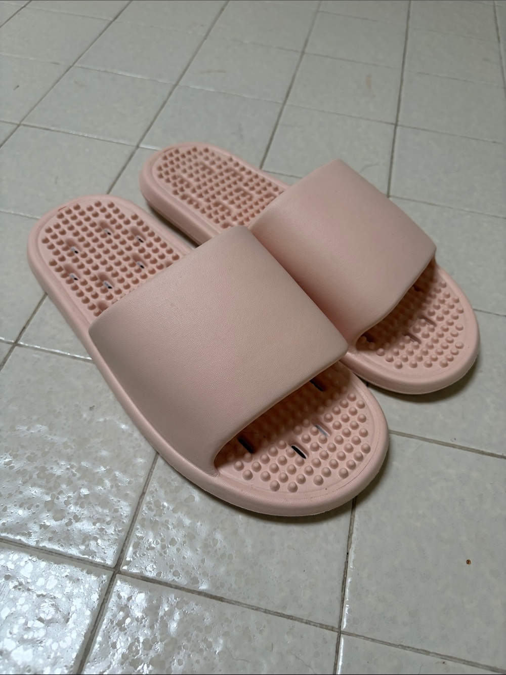 NEW Blush Pink Massage Slide Sandals